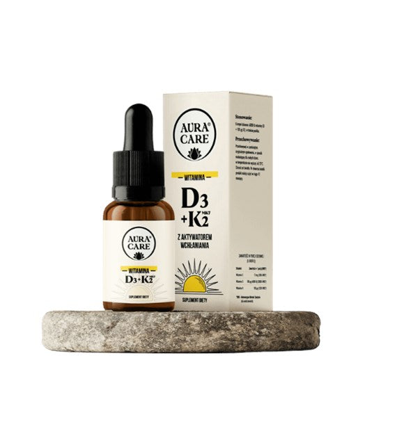 Aura Care Vitamin D3+K2 15ml