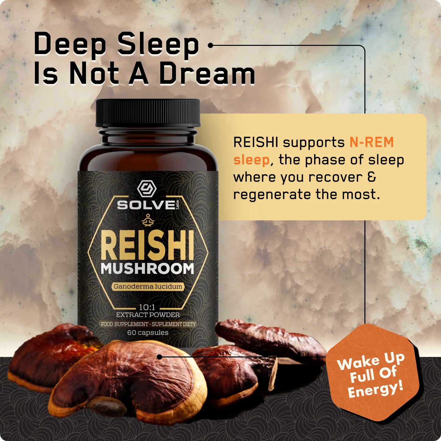 Reishi 10:1 Ekstrakt 60 Kapsułek