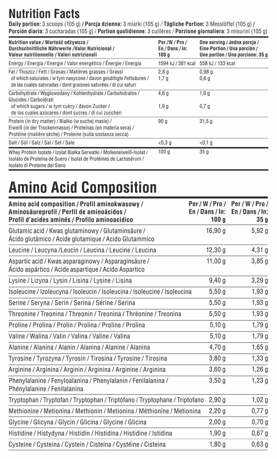 7Nutrition Natural Whey Isolate 90 500g