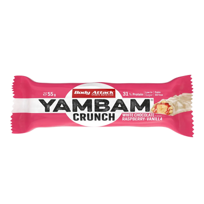 YAMBAM CRUNCH (55g-White Chocolate Raspberry)