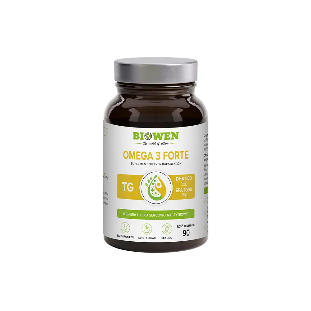 Omega 3 Forte 1000 mg EPA, 500 mg DHA Biowen – 90 kapsułek