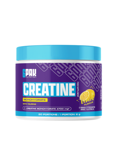 Creatine Monohydrate - Kreatyna w proszku - 300g 6Pak