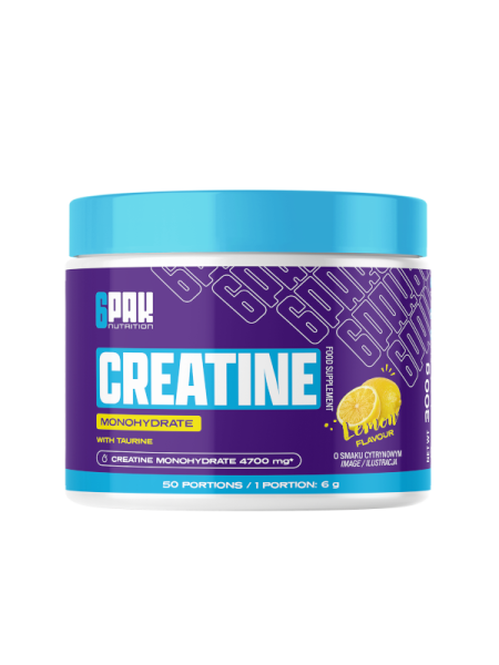Creatine Monohydrate - Kreatyna w proszku - 300g 6Pak