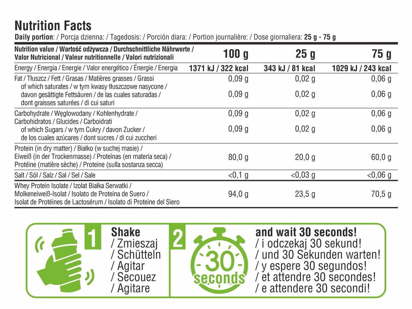 7Nutrition Clear Whey Isolate 500g